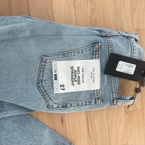 rag & bone women’s Denim Jeans in Light Blue - Picture 2 of 2